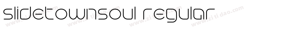 slidetownsoul regular字体转换